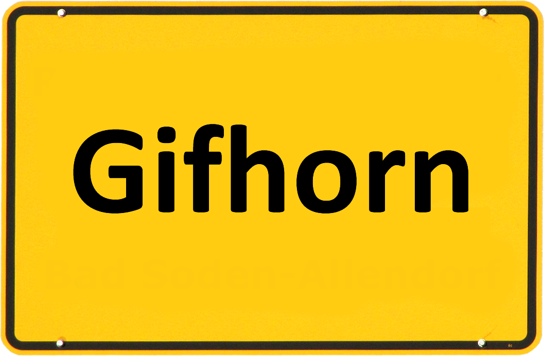 Ortsschild von Gifhorn in der Südheide